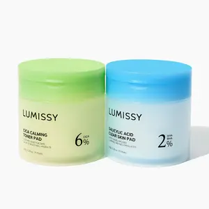 Lumissy Toner Pads Duo - Salicylic Acid & Centella Asiatica | Exfoliating, Acne Care & Redness Relief, Sensitive, Soothing | 150 Pads | Cruelty-Free & Gentle | Clear Skin Solution
