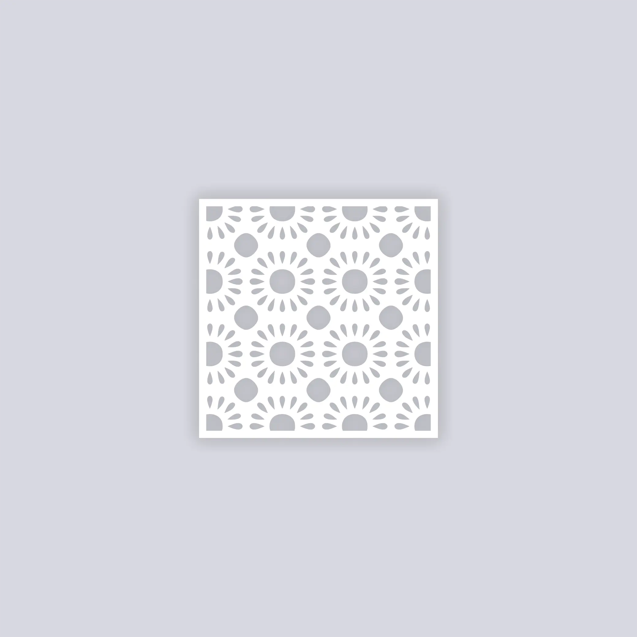 Sun Drops Square Clay Stencil