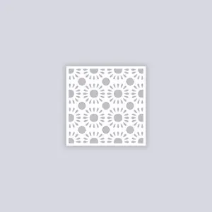 Sun Drops Square Clay Stencil