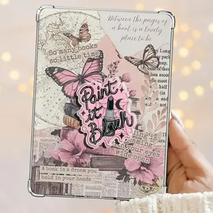 Goth Lipstick Paint It Black Dark Feminine Energy Grip Magnetic Kindle Grip Book Lover Cute Kindle Accessories Phone Holder PopSocket Phone Grip Magnetic Pop Socket Phone Grip