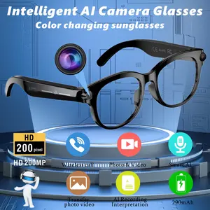 Intelligent Ai Glasses with High-Definition Camera, Color Changing Sunglasses, Long Battery Life, Voice Assistant & More