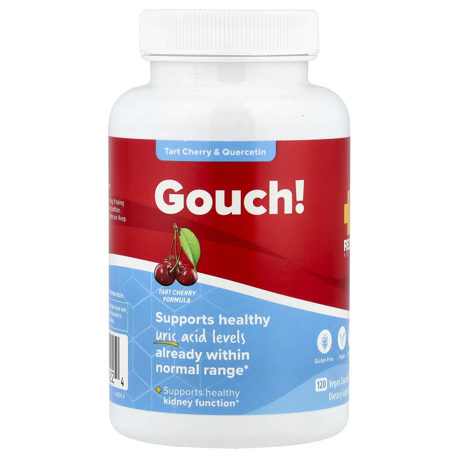 Redd Remedies Gouch!, Tart Cherry & Quercetin, 120 Vegan Capsules Redd Remedies Gouch!, Tart Cherry & Quercetin, 120 Vegan Capsules