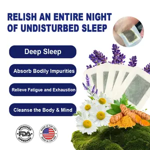 【Ximonth】Deep Relaxing Foot Patches – Draw Out Impurities, Relieve Stress, Promote Relaxation & Better Sleep, Support Mind-Body Wellness | Infused with Ginger, Lavender, Ginseng & Chamomile | Bamboo Charcoal Foot Patch