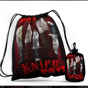 Slasher Drawstring Bag-Have A Knife Day