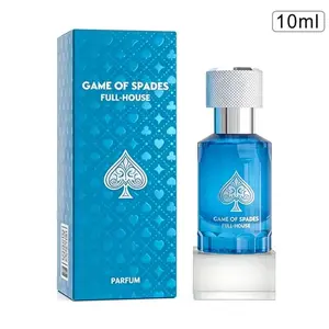 GAME OF SPADES FULL-HOUSE 10ML Parfum - Blue Bottle with Spade Design Edp Fragrance Citrus Cedarwood Amber