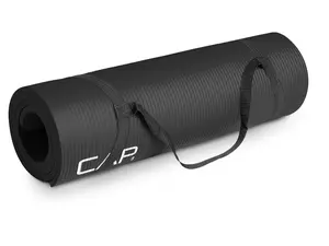 CAP Barbell 1/2-Inch High Density Exercise Yoga Mat with Strap | Multiple Options