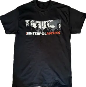 interpol antics classic tee, Vintage graphic unisex TShirt, band Shirt