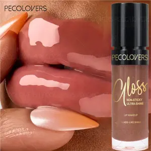 Sparkling Lip Gloss - Moisturizing Liquid Lip Glaze with Glossy Finish, Long-Lasting & Non-Sticky, Adult Skin-Compatible, Variety of Berry, Coral, Pink Shades