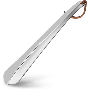 Shoe Horn Long 12 Inch, Premium Stainless Steel Shoehorn, Shoe Helper For Seniors, Shoe Horns For Pregnant Woman, Long Handle Shoe Horns For Men, Metal Shoe Horn For Kids,Adults