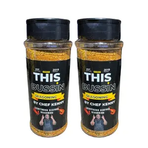 Chef Kenny Seafood Duo Seasoning Bundle - Low Sodium Spices for Beef, Chicken, Fish, Pork & Vegetables - 2 x 12 oz Bottles - Flavor, Natural