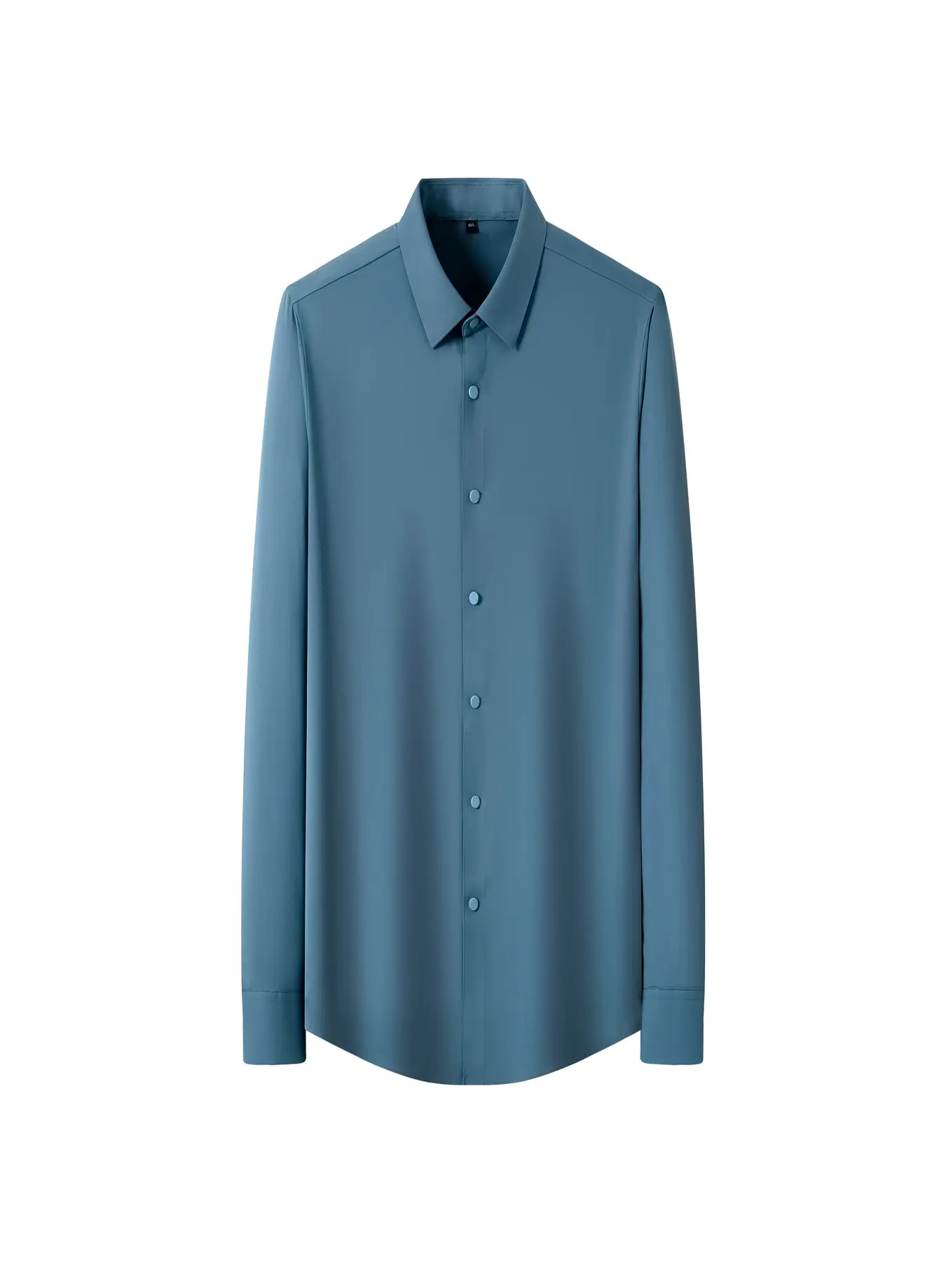 Men's High Elasticity Seamless Pressed Shirt, Long Sleeve Slim Fit Ice Silk Smooth Luxury Striped Dress Shirt, No Iron Required