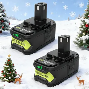 8.0Ah 2-Packs 18V High Capacity Replacement Battery for Ryobi P108 P107 P105 P104 P103 P102 Series Cordless Tools 8000mAh Li-Ion Fast Charge