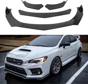 Universal Front Lip for Car,4 PCS Kit Front Bumper Lip Diffuser Front Protector Wide Body Kit Compatible with Honda,Chevy Camaro,Civic Toyota Hyundai Nissan Chevy Camaro Dodge Cadillac Altima
