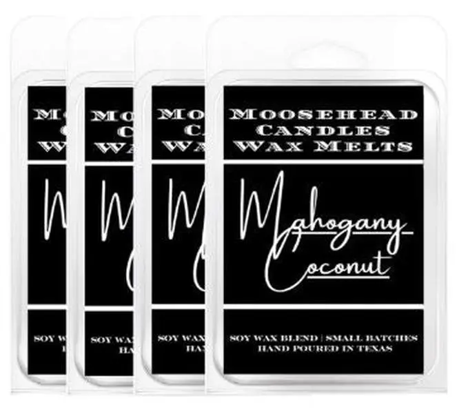 Mahogany & Coconut Scented Wax Melts - 4 Pack