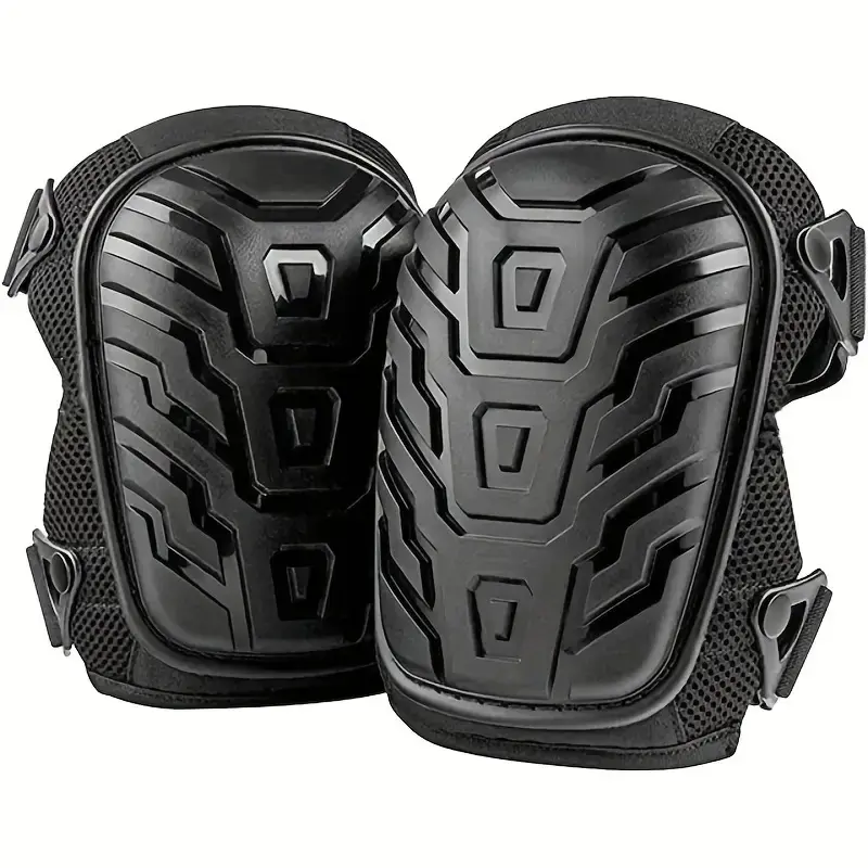 Textured Hard Shell Knee Pads, Anti-Slip Protective Gear with a Secure Fit for Work Safety, Kneeling & Outdoor Sports, Work Safety Equipment