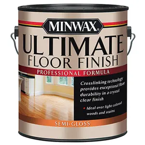 Minwax 131020000 Gallon Clear Water Based Semi-Gloss Finish- Pack of 2
