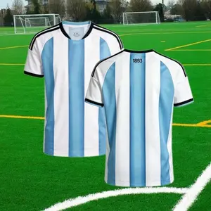 2526 Blue Short-Sleeve Soccer Jersey