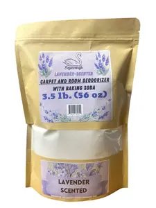 Eleganceinlife Lavender-Scented Carpet and Room Deodorizer With Baking Soda, 3.5 LB. (56 oz)