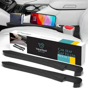 Car Seat Gap Filler 2 Pack, Universal Gap Filler For Cars, SUVs & Trucks, Gap Blocker Between Seats To Prevent Essential Items From Falling, Gap Filler Designed For Seamless And Secure Interior Fit