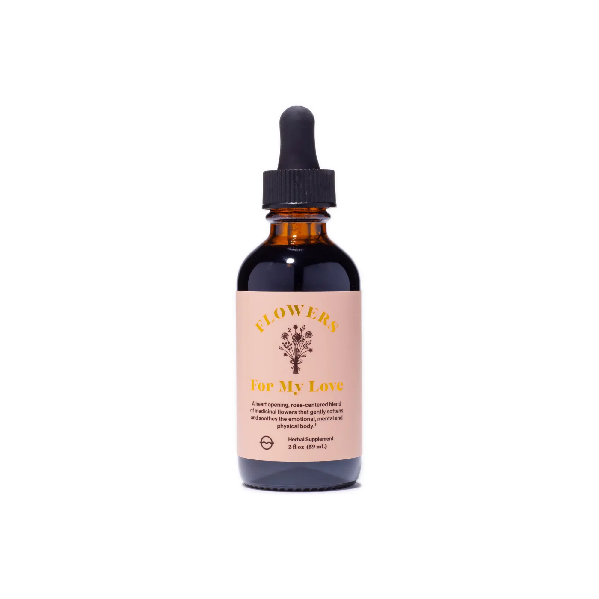 Flowers For My Love by Organic Olivia | Herbal Flower Extract Liquid Supplement | Emotional Wellness & Nervous System Support