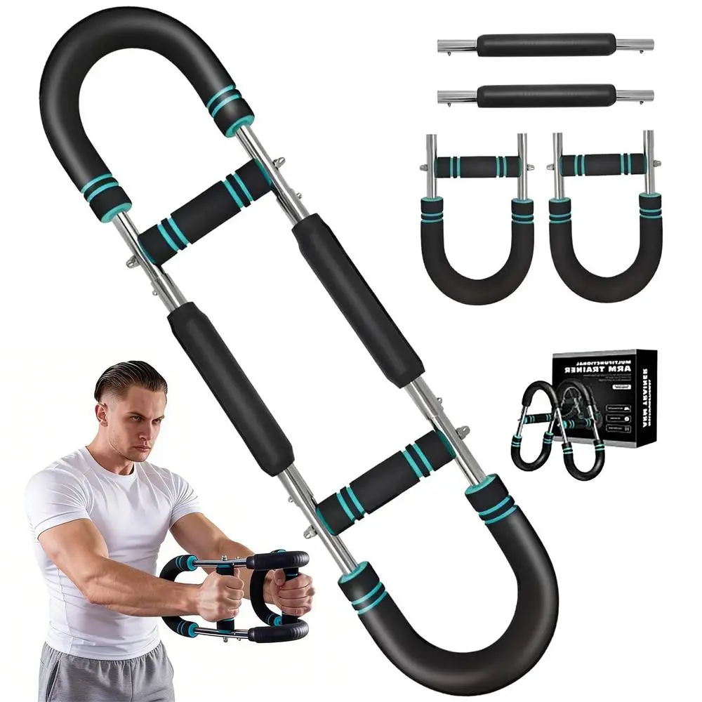 Mini Elastic Spring Chest Training Clamp, All Skill Stage Upper Body Muscle Builder, 2026 Latest Pro Arm Twister Workout Trainer, 60-90/90-120lb Variable Resistance Twister Bar