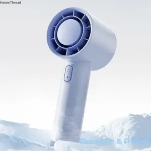 2026 NEW  Handheld turbine fan Rechargeable Personal Fan with Neck Support, 5-Speed Quiet Lightweight Long Lasting Neck Fan, Fathers Day, Mothers Day Gifts, Full Surround Cooling for Travel, Hot Flashes