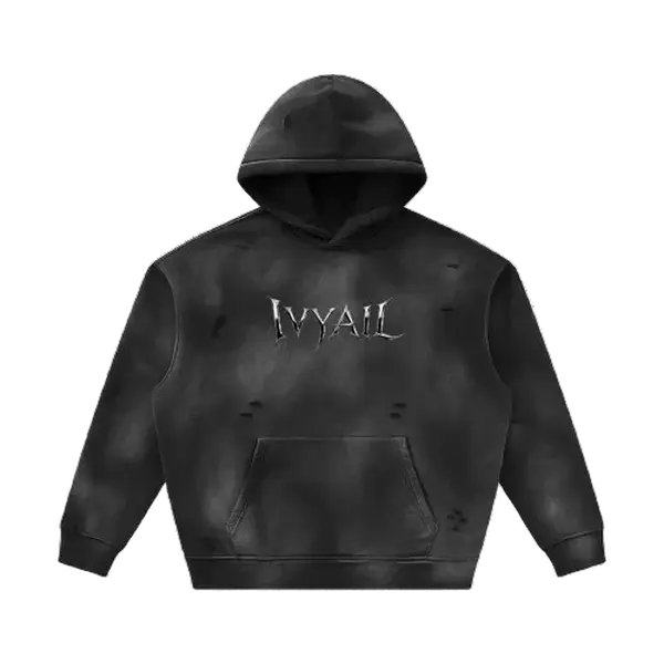 IVYAIL Sunfade Frayed Hoodie