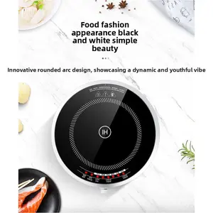 Small and Mini Round Induction Cooker for Home Use with Innovative Rounded Arc Design and Dynamic Youthful Vibe