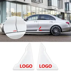 2pcs Universal Car Door Corner Protection Film, Badge Logo Protective Sticker, Invisible Wear-Resistant Anti-Collision Patch