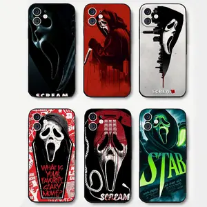 Horror Movie Scream Phone Case Silicone Soft For IPhone 17 17Air 16 15 14 13 12 11 Plus Pro Max Plus Christmas gift