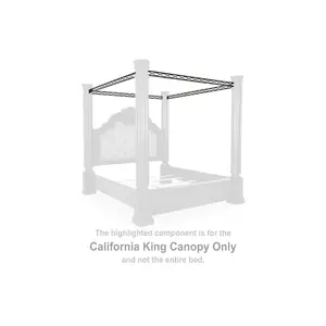 Maylee - California King Canopy - Dark Brown