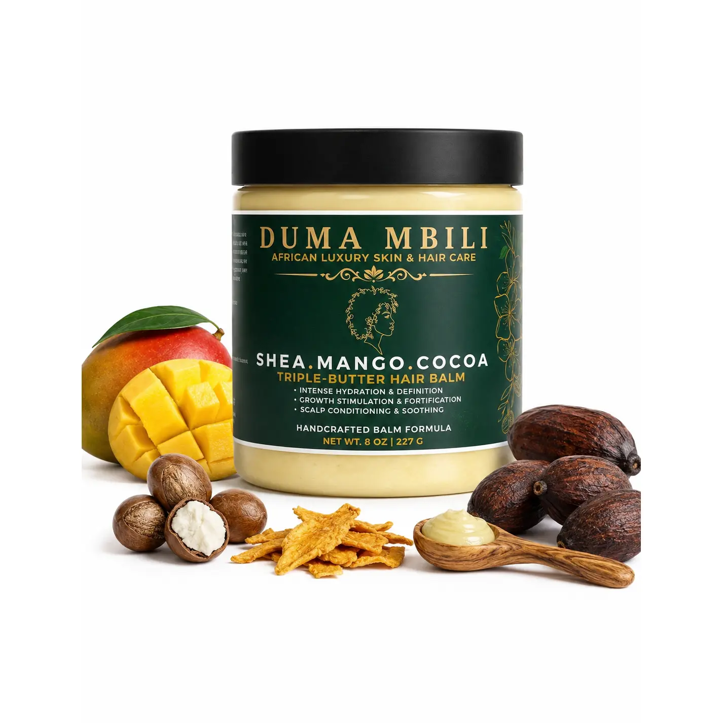 Duma Mbili Shea • Mango • Cocoa Triple-Butter Hair Balm