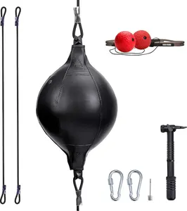 Double End Punching Ball, Speed Bag with Difficulty Levels Boxing Reflex Ball with Headband,  for Reaction, Agility, and Hand Eye Coordination