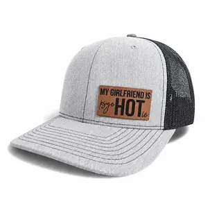 My Girlfriend Is Psycho Hot Trucker Hat, Viral Funny Couple Hat, Leather Patch Snapback Cap, Boyfriend Gift, TikTok Trending Hat, Funny Relationship Gift