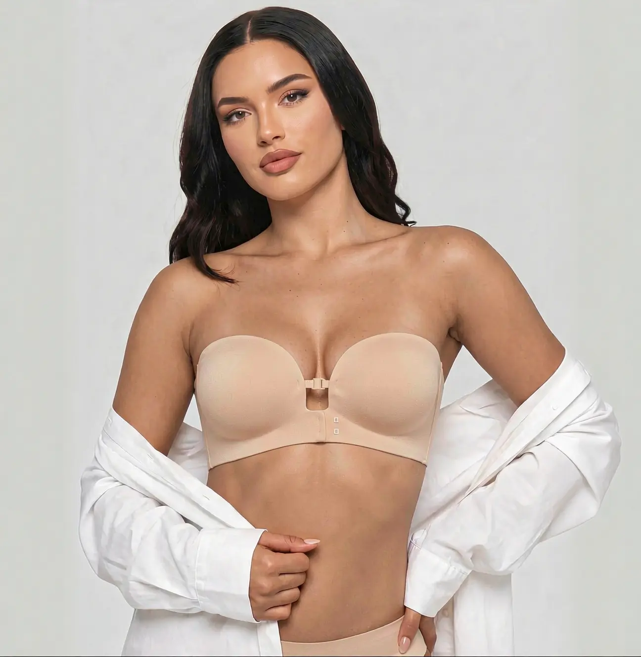 Katch Me COZY Women's Versatile Seamless Adjustable Front-Clasp Wire-Free Bra, Curves Friendly Detachable Strap Push-Up Bra, Prevent Sagging Lingerie, Soft & No Irritation for All-Day Wear #TikTokMadeMeBuyIt #Bralette #CleanGirl