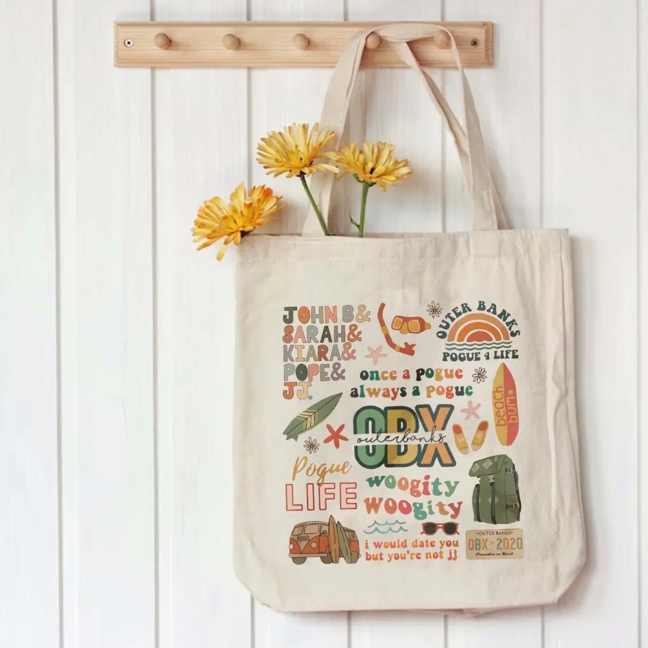 Outer Banks Canvas Tote Bag