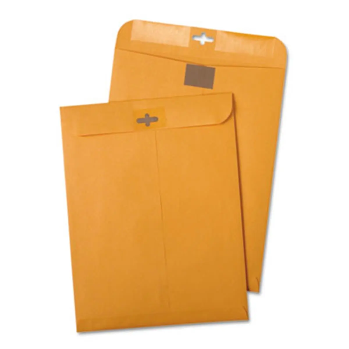 Quality Park #55 6x9 in Light Brown Postage-Saving Clear-Clasp Kraft Mailing Envelope - 100 per Box, with Closure Cover, Office Stationery Supplies, Mailers, Shipping Envelopes