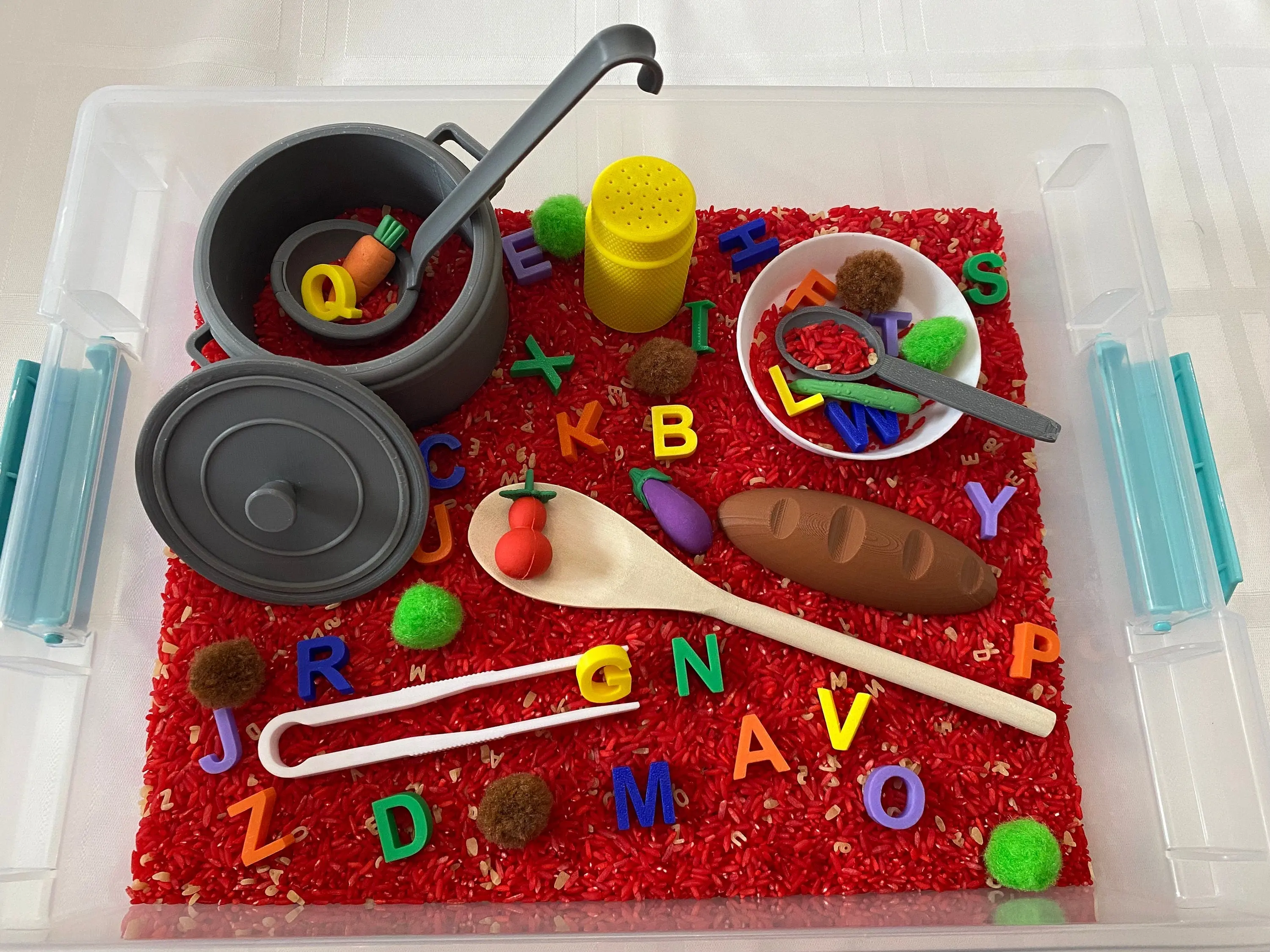 Alphabet Soup Sensory Bin, Classic Novelty Stress Relief Toy for Kids