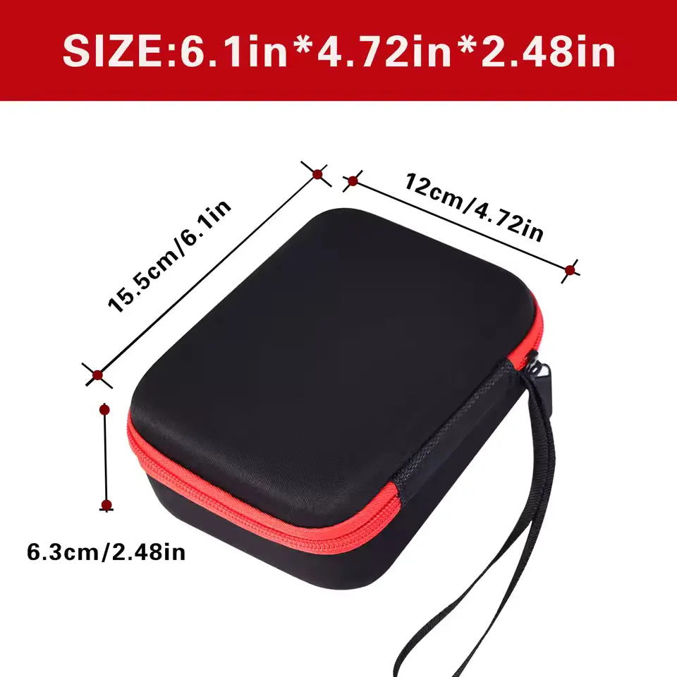 Battery Organizer Hard EVA Portable Storage Holds 44 Batteries (24AAA + 20AA)