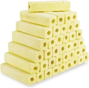 6.2-Inch Long Aquarium Bio Media Ceramic Filter Media Blocks for Sump Tank Pond Saltwater Aquarium Fish Tank Biological Media (7.9 lbs,40-Pack)