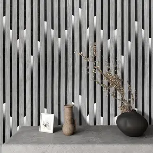 Self-Adhesive 3D Grid Pattern Decorative Wallpaper Roll, Easy Installation & Removal, Home Renovation Decor, TV Background, Ceiling Decoration, Living Room