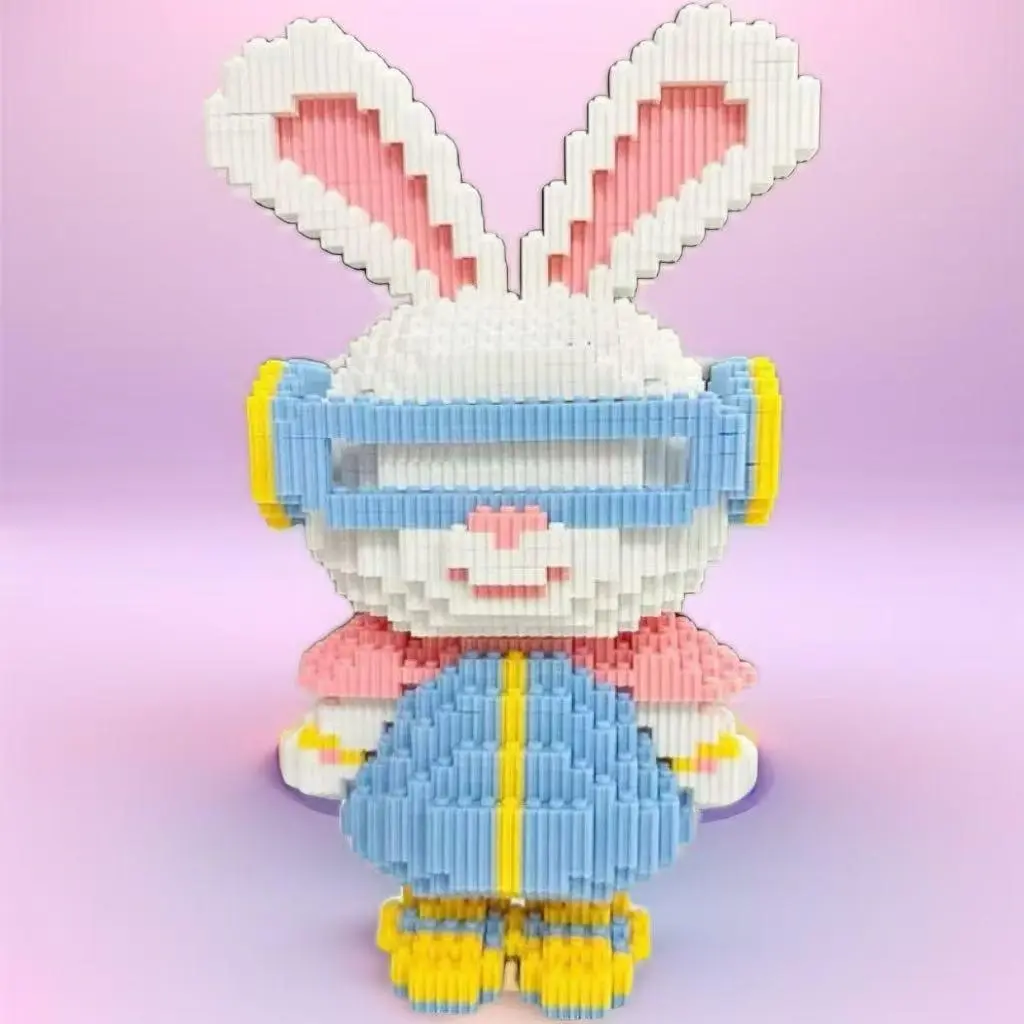 Rabbit Shaped Building Blocks Toy, 5033pcs/set Creative Model Blocks ...