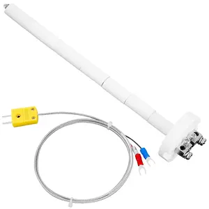 K-Type Thermocouple Block Ceramic Kiln Insulator Sensor Probe Measuring Temperature 32 to 2372 °F(0 to 1300 °C) 3.3 FT Wire Extension F/C 11G High Tool