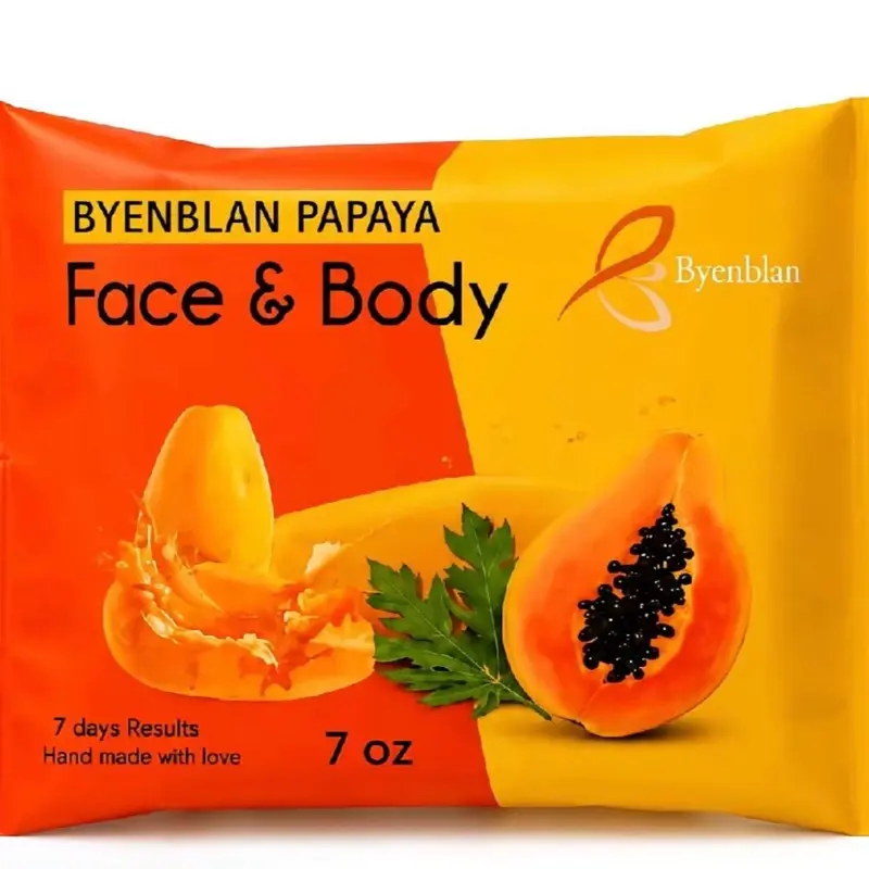 Byenblan papaya face and body soap 7oz