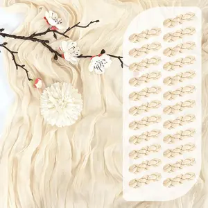 25 Pack Ivory Cheesecloth Table Runner 17 x 108 Inch Fall Thanksgiving Boho Rustic Farmhouse Gauze Cheese Cloth Runner for Wedding Party Baby Shower Home Decor Holiday Decorations