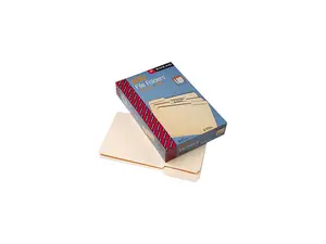 Smead 15330 1/3 Cut Assorted Position File Folders, One-Ply Top Tab, Legal, Manila, 100/Box