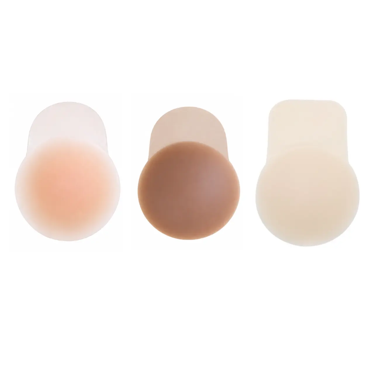Women's 2 Pairs Silicone Nipple Covers - Adhesive Push-Up Bra Inserts, Strapless Push-Up Breathable Adhesive Bras, Ultra-Thin Backless Sticky Pads, Heart Vents, Added Lift, Secure Gown-Ready Fit for Camisoles, Formal Gowns