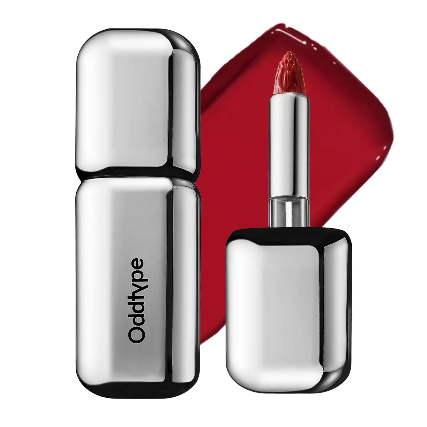Oddtype Unseen Mirror Tint Lip Gloss with Tailored Blender and Water Glow Finish Balm - lip makeup oil for women, clear essence pink gloss, nude oils, travel size beauty tint
