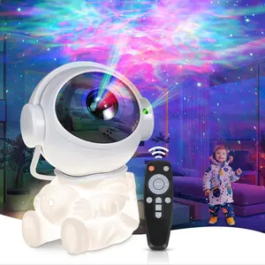 Astronaut Design Projector Night Light, USB Powered Starry Sky Projector Lamp with Remote Control, Decorative Ambient Light for Bedroom, Living Room