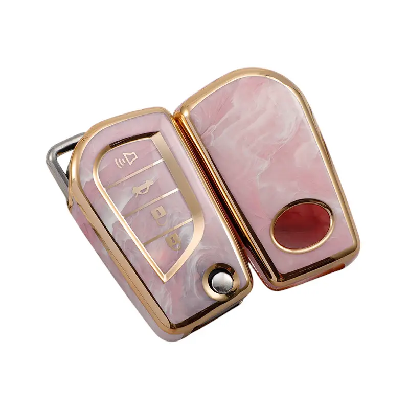 Toyota Key Fob Cover Special Soft TPU Key Case Key Shell Compatible with Fortuner Tundra Camry RAV4 Highlander Challenger Key Shell